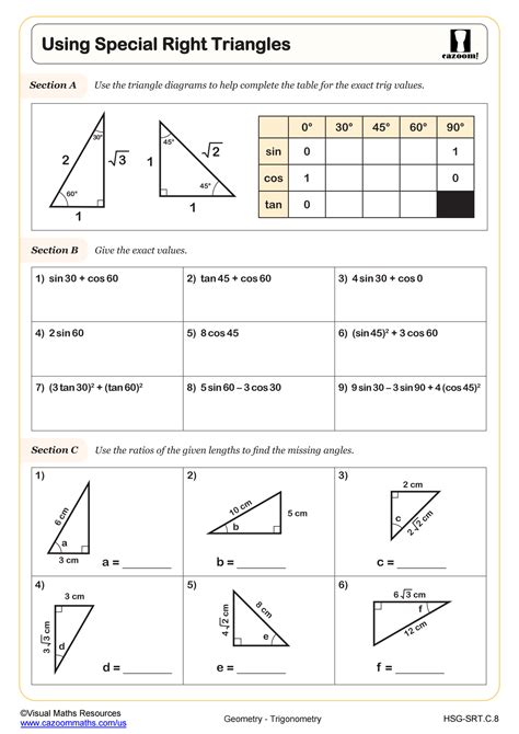 Right Triangles (Practice quiz) Flashcards .